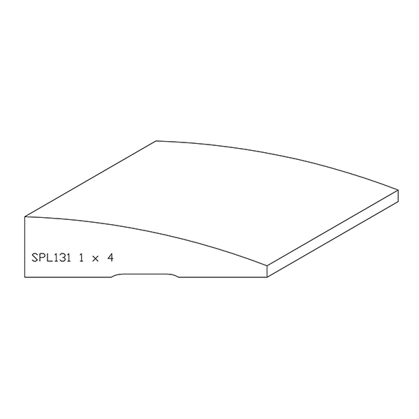 1" x 4" Poplar Custom Casing - SPL131