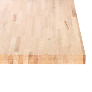 Red oak workbench top for hardwood counters.