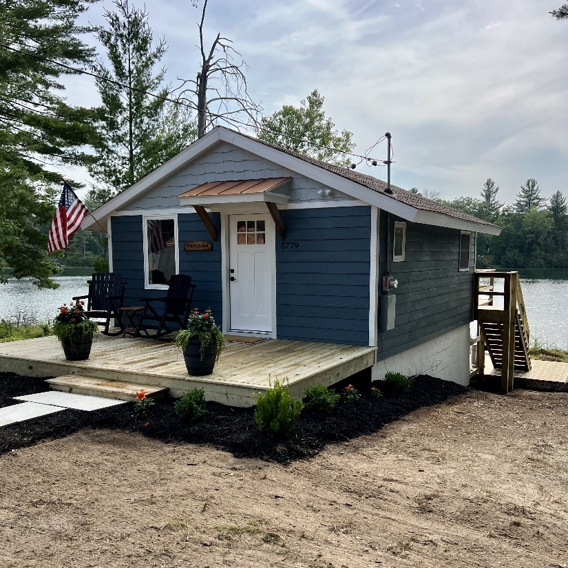 Exterior of the tiny home featured in Renovation Hunters’ Project Baldwin.